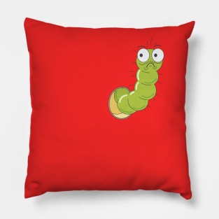 Green worm Pillow