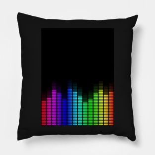 rainbow equalizer Pillow