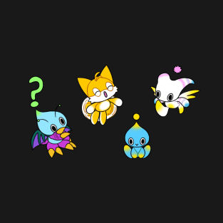 Tails Chao Stickers Magnets T-Shirt