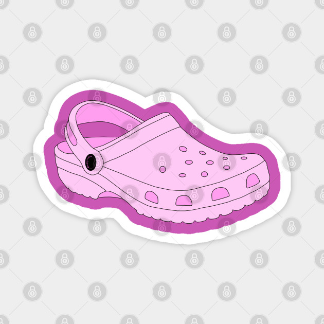 Pink Crocs Shoe - Crocs - Magnet | TeePublic