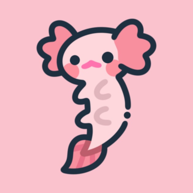 Cute axolotl by Eveo