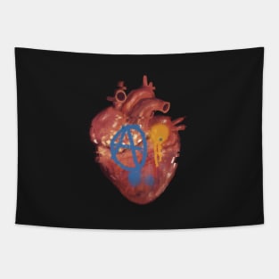 The graffiti heart Tapestry