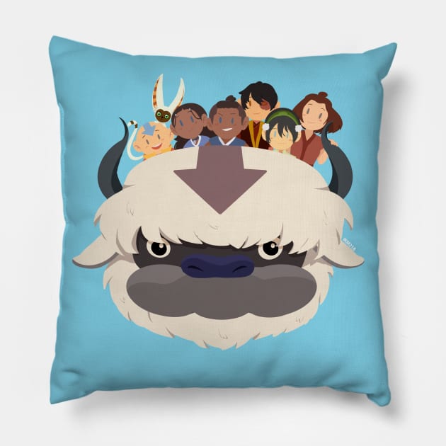 Team Avatar - No Appa Blep Pillow by IKM218