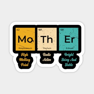 Womens Mother Periodic Table Elements of a Mother's Day Magnet