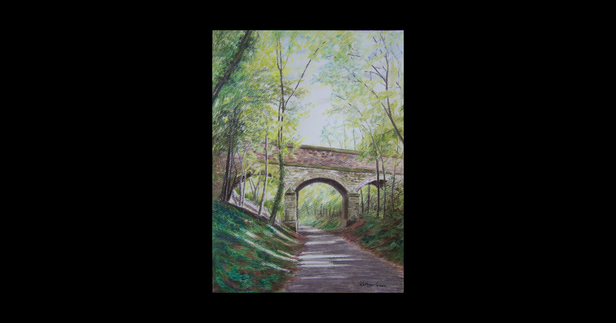 Walk on the Nutbrook nature trail - Kathryn Green - Sticker | TeePublic