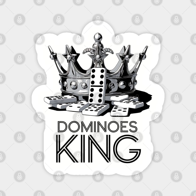 Dominoes King Magnet by UrbanLifeApparel