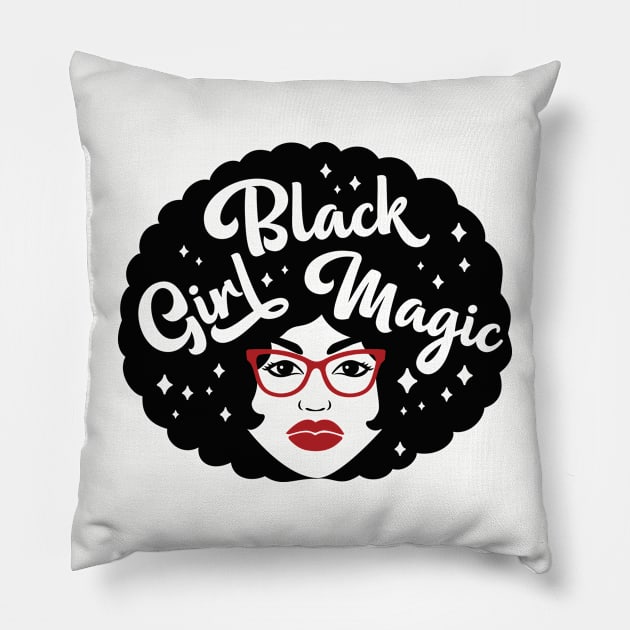 black girl magic Pillow by Mstudio