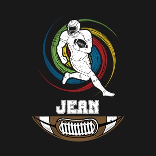 Jean Birthday Football Ball T-Shirt