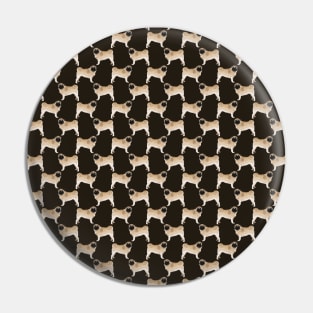 Pug Pattern Pin