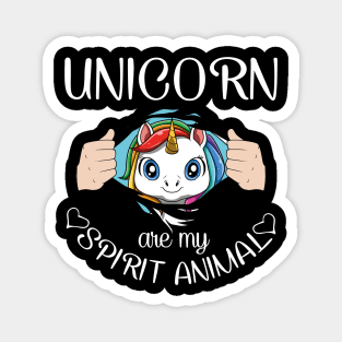 Cute Unicorn Funny Saying Pretty Rainbow Colors Fairytale Magnet