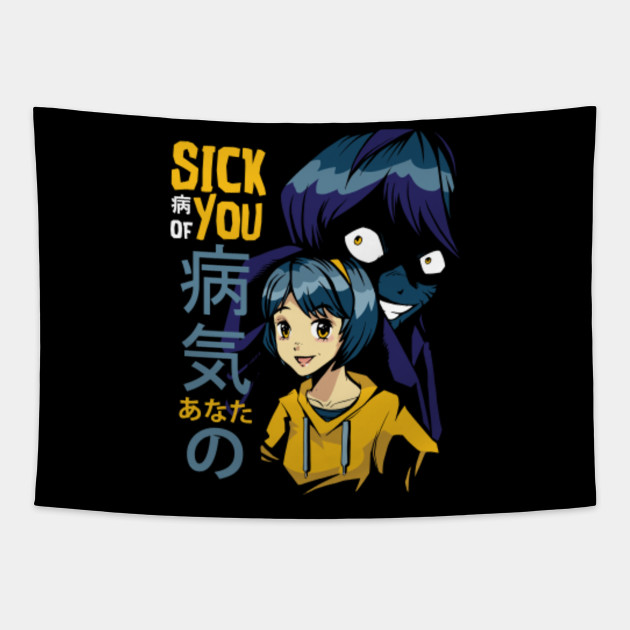 Anime Girl Evil Shadow Anime And Manga Tapestry Teepublic Tricia just gave her life to christ and brought pastor and husband to. teepublic