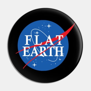 Nasa Flat Earth Logo Pin