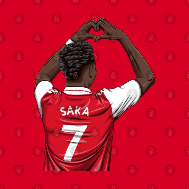 Bukayo Saka by Aldduardo