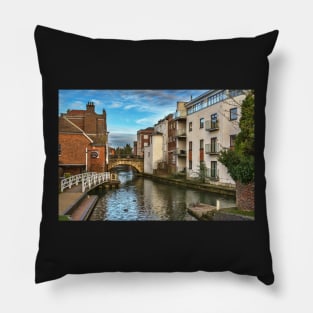 The Kennet And Avon In Newbury Pillow