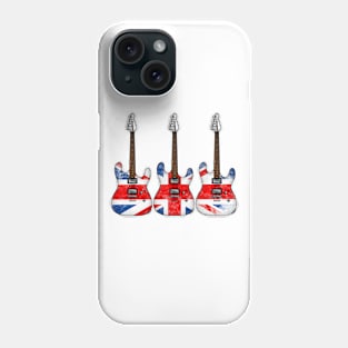 Electric Guitar UK Flag Guitarist British Musician Phone Case