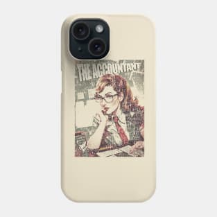 The Accountant Girl Vintage Cracked Phone Case