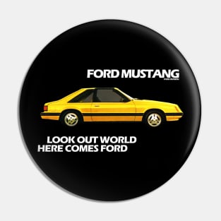 FORD MUSTANG - 80s AD Pin