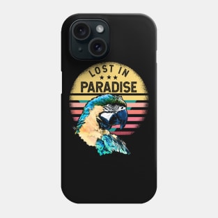 Lost in Paradise Macaw Phone Case