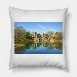 Belvedere Castle and Turtle Pond Pillow