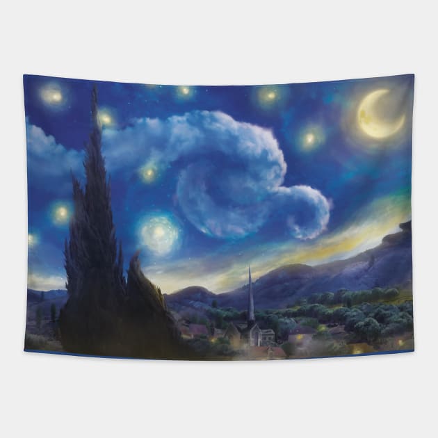 Another Starry Night Tapestry by Orioto