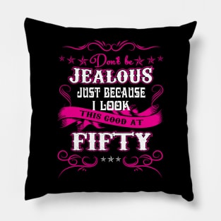 50th Birthday Gift - 50 Years Old Shirt for Women Pillow