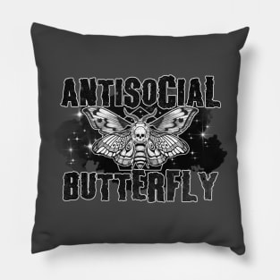 Antisocial Butterfly Pillow
