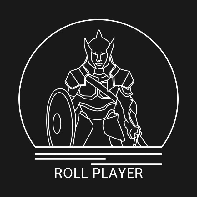 Roll Player Minimalist Line Drawing - Board Game Inspired Graphic - Tabletop Gaming  - BGG by MeepleDesign