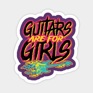 Guitars Are For Girls Magnet