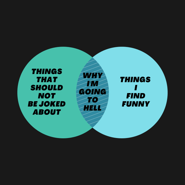 Venn Diagram: Things that should not be joked about - Why I’m going to hell - Why I'm going to hell by Jean-Claude Venn-Diagram