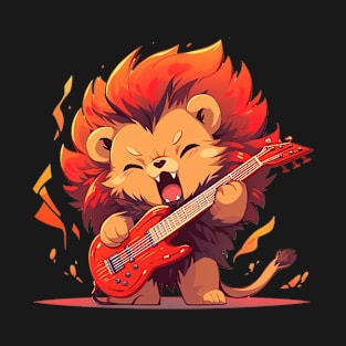 lion guitarist T-Shirt