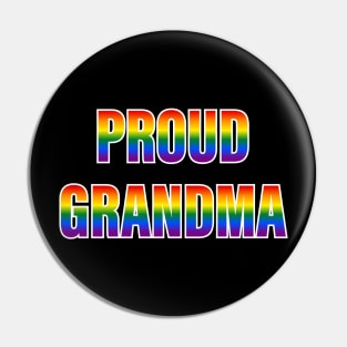 Rainbow Proud Grandma LGBTQ Pride Pin