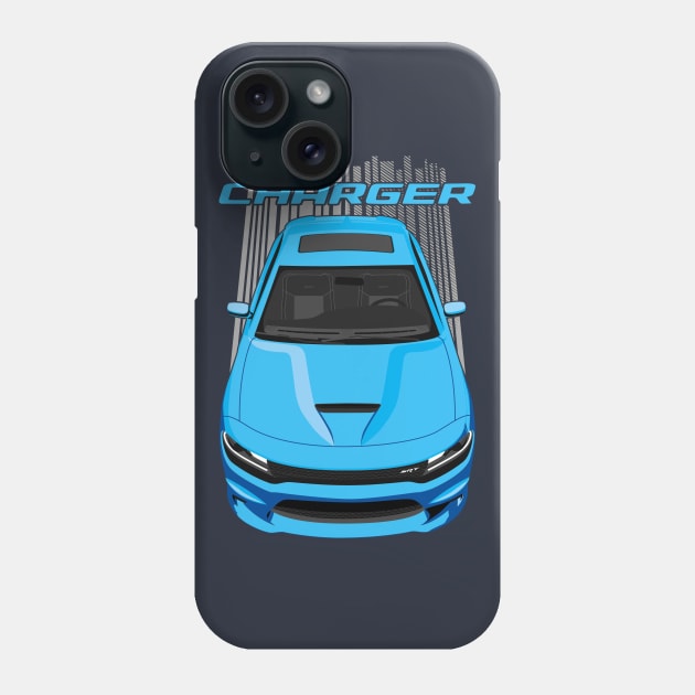 Charger - B5 Blue Phone Case by V8social