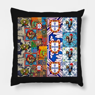 Portuguese folk art Pillow