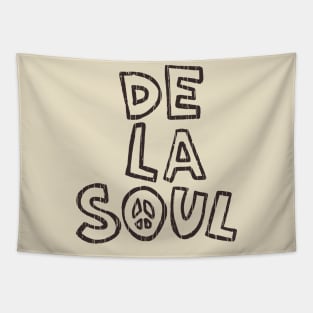 Retro De La Soul - Brown Pencil Tapestry