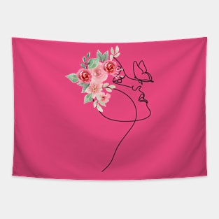 mother nature- pink Tapestry