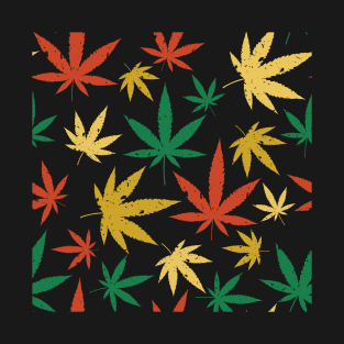 Cannabis seamless retro pattern. cases and T-Shirt