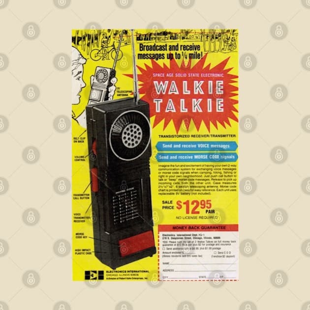 Vintage Walkie Talkie Ad by Burnt Budz