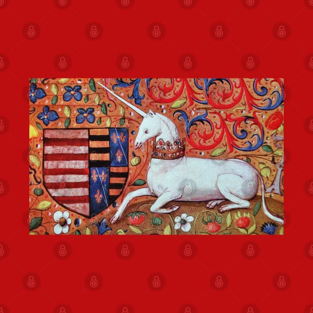 UNICORN ,FANTASY FLOWERS ,ANIMALS MEDIEVAL HERALDIC MOTIFS by BulganLumini