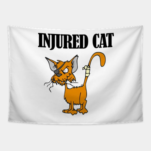 Injured Cat Tapestry by Petko121212