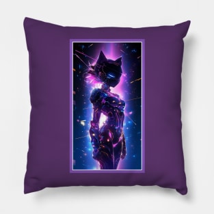 Anime Cute Cat Girl | Sci-Fi Manga Girl Anime Art Pillow