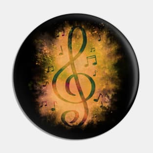 Treble clef note Pin