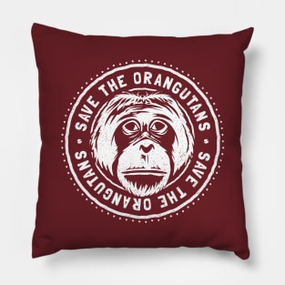 Endangered Species - Save The Orangutans Pillow