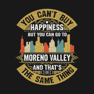 Moreno Valley City California State USA Flag Native American T-Shirt