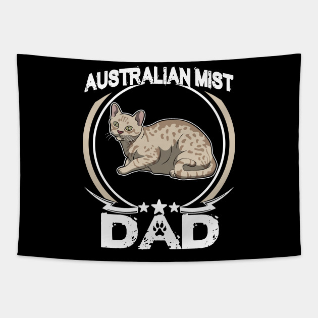 Australian Mist Dad Shirt For Cat Lovers Cool Fathers Day Gift Tee
