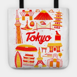 Tokyo Cityscape Landmark Tote