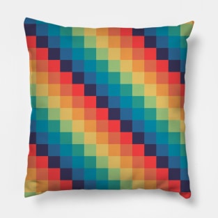 Retro mosaic pattern Pillow