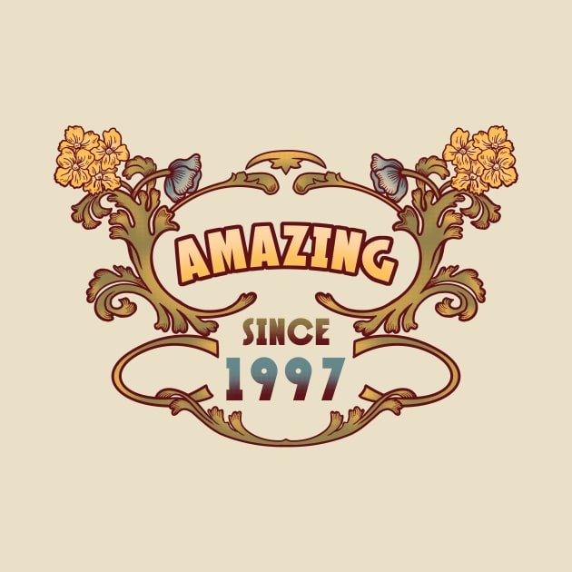 AMAZING SINCE 1997 art nouveau vintage retro 90s by leepianti