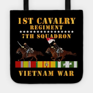 7th Squadron, 1st Cavalry Regiment - Vietnam War wt 2 Cav Riders and VN SVC X300 Tote