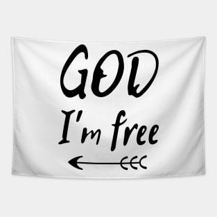 God I´m Free Design Tapestry