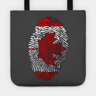 Canada Flag - Canadian Flag - CA Flag Fingerprint Tote